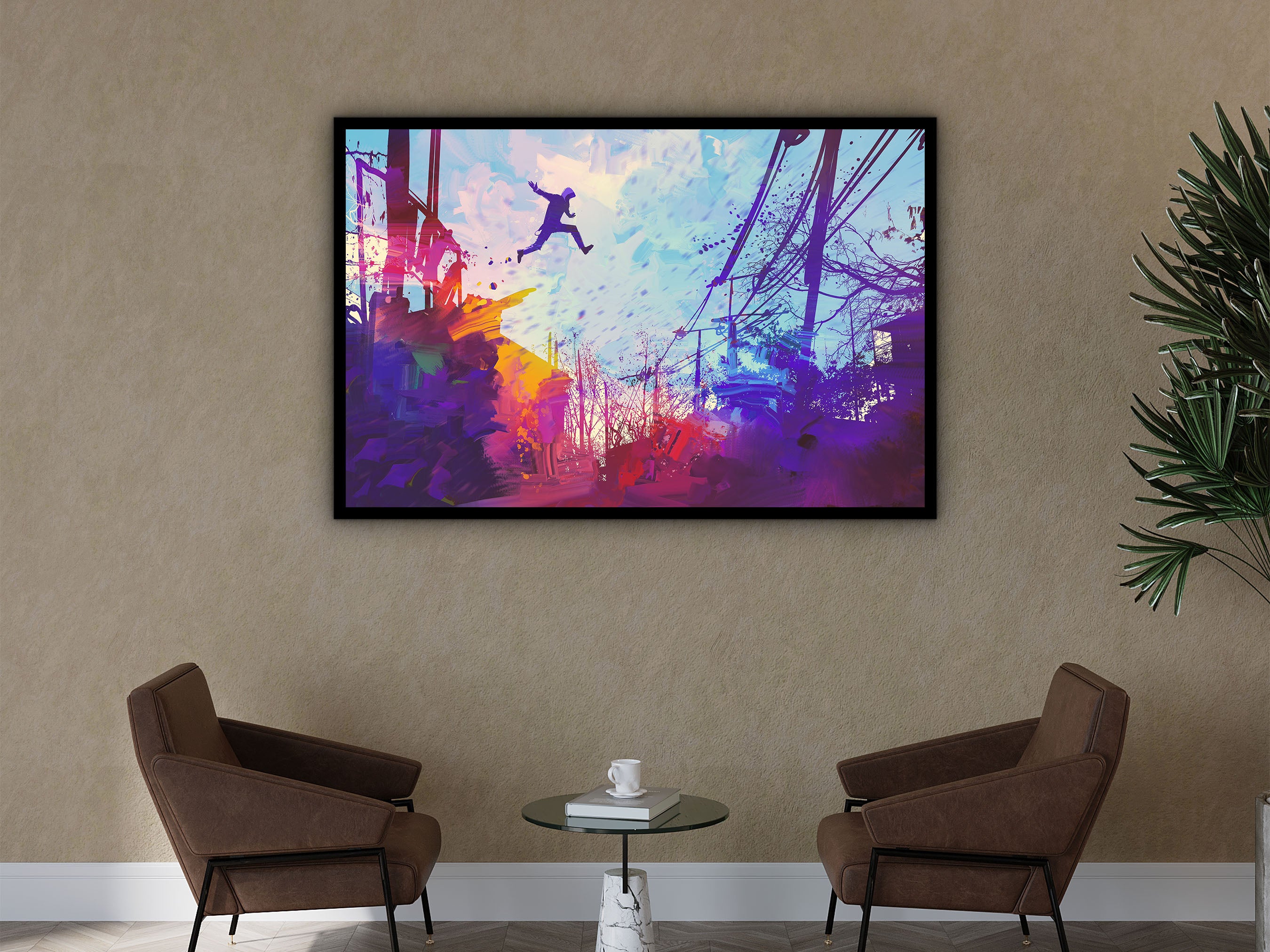 Modern Canvas Wall Art, Modern Design Home Decor, Ready to Hang, Unique Gift