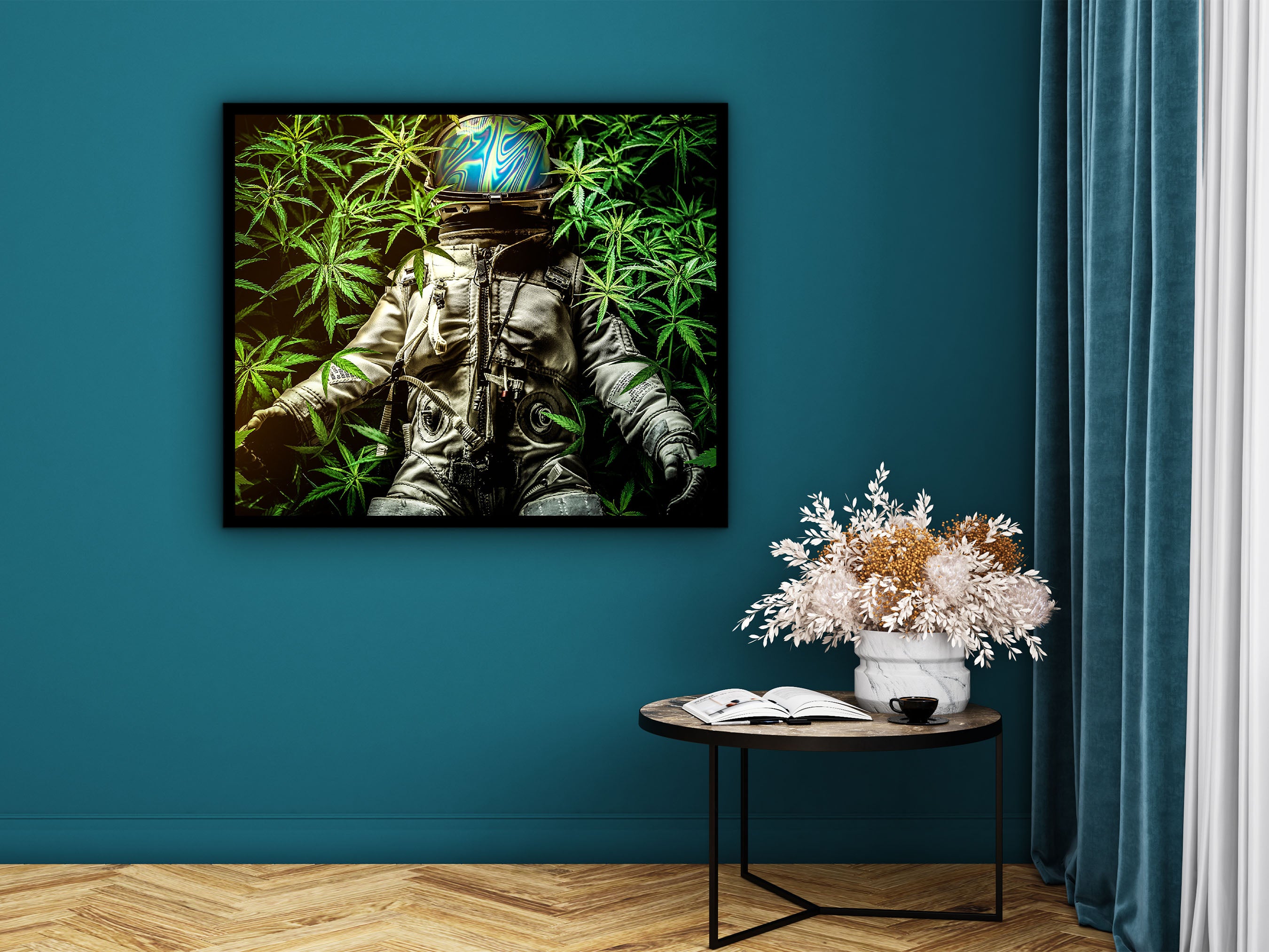 Mind of Stoner Canvas Wall Art, Home and Office Decor, Modern Printable Wall Art, Ready to Hang, Perfect Gift Idea, Printed on Black Frame