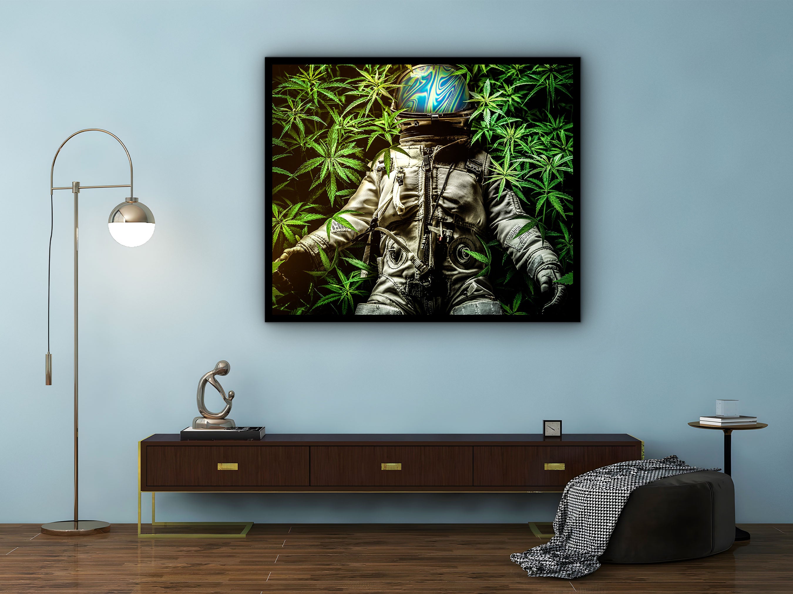 Mind of Stoner Canvas Wall Art, Home and Office Decor, Modern Printable Wall Art, Ready to Hang, Perfect Gift Idea, Printed on Black Frame