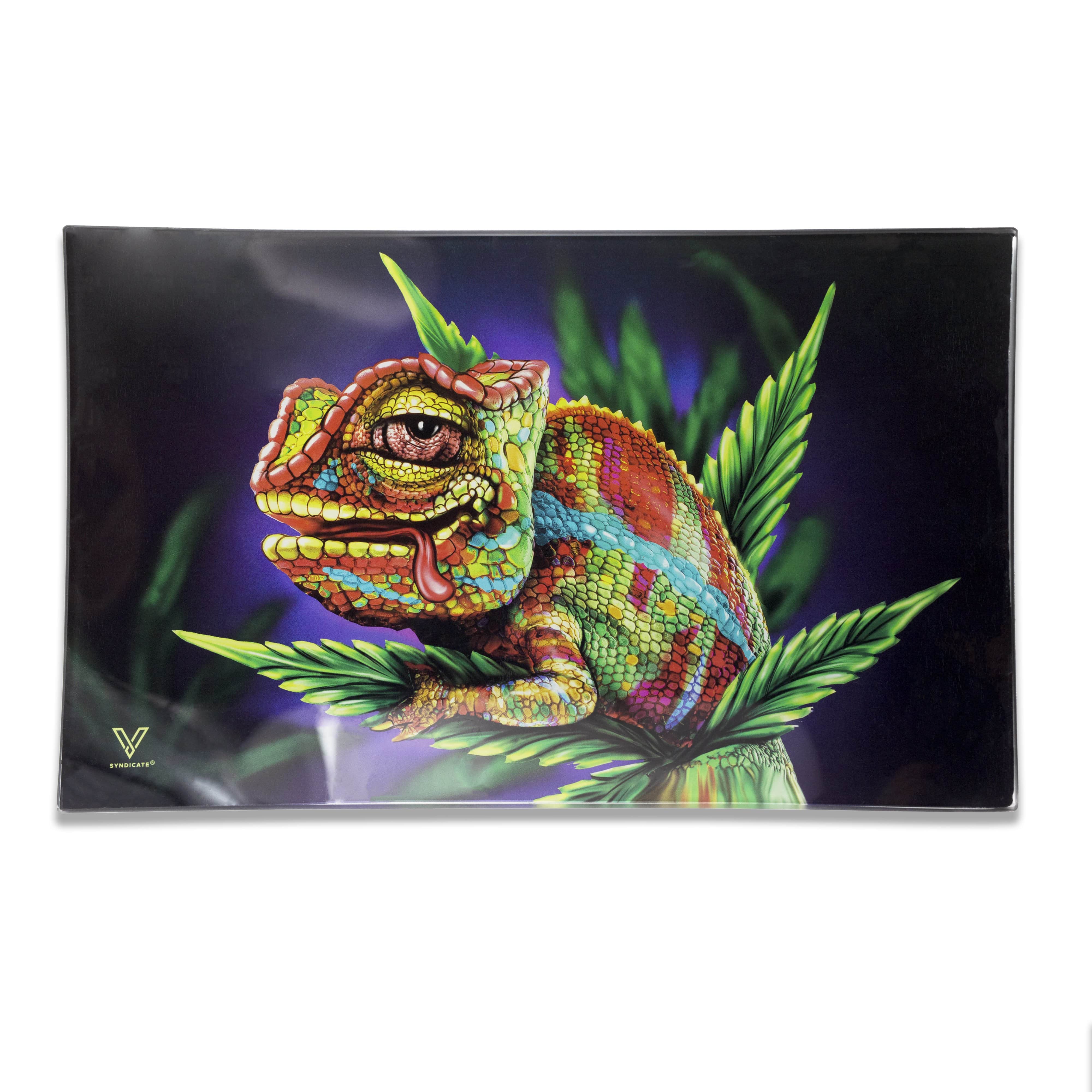 Cloud 9 Chameleon Glass Serving Tray