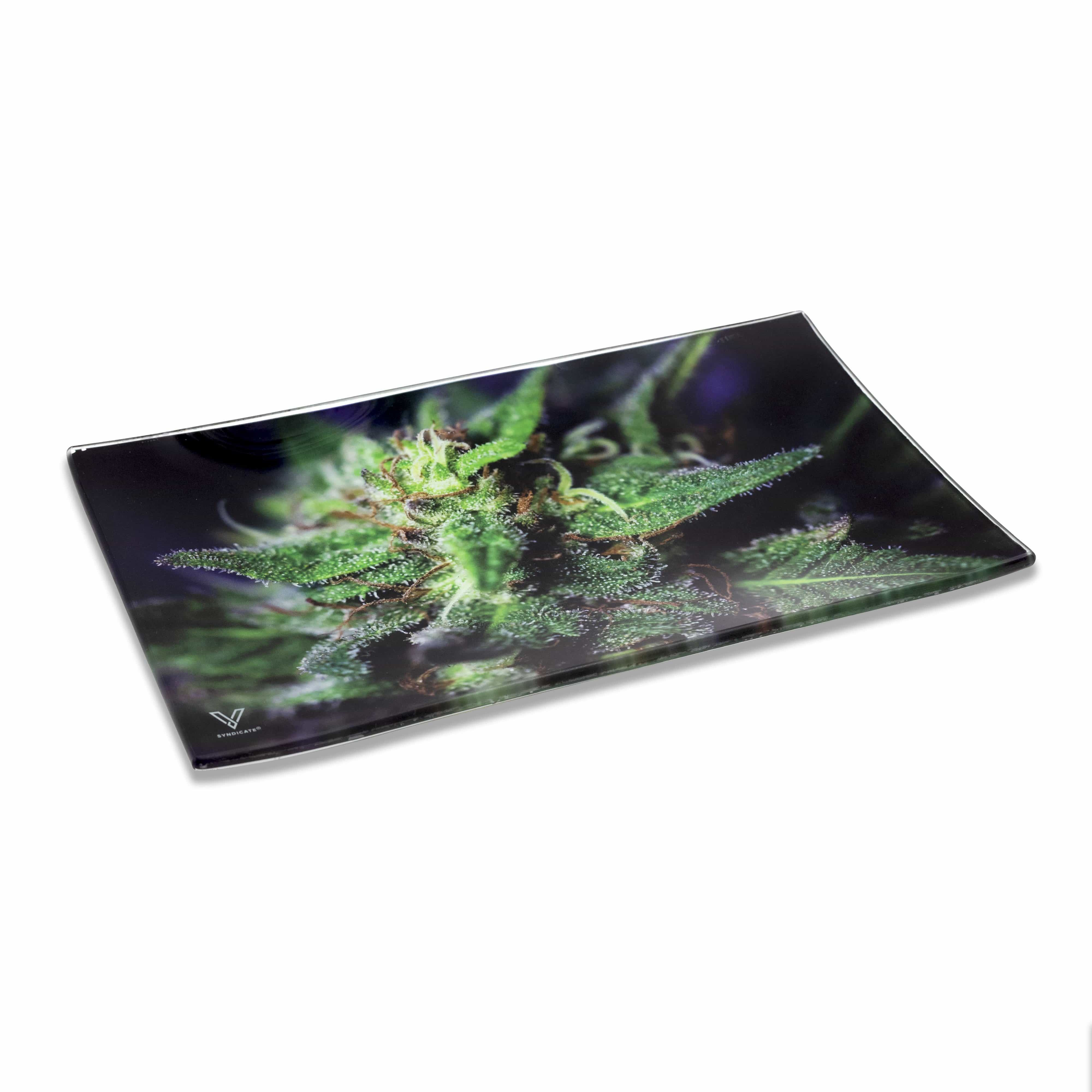 Blue Dream Glass Serving Tray