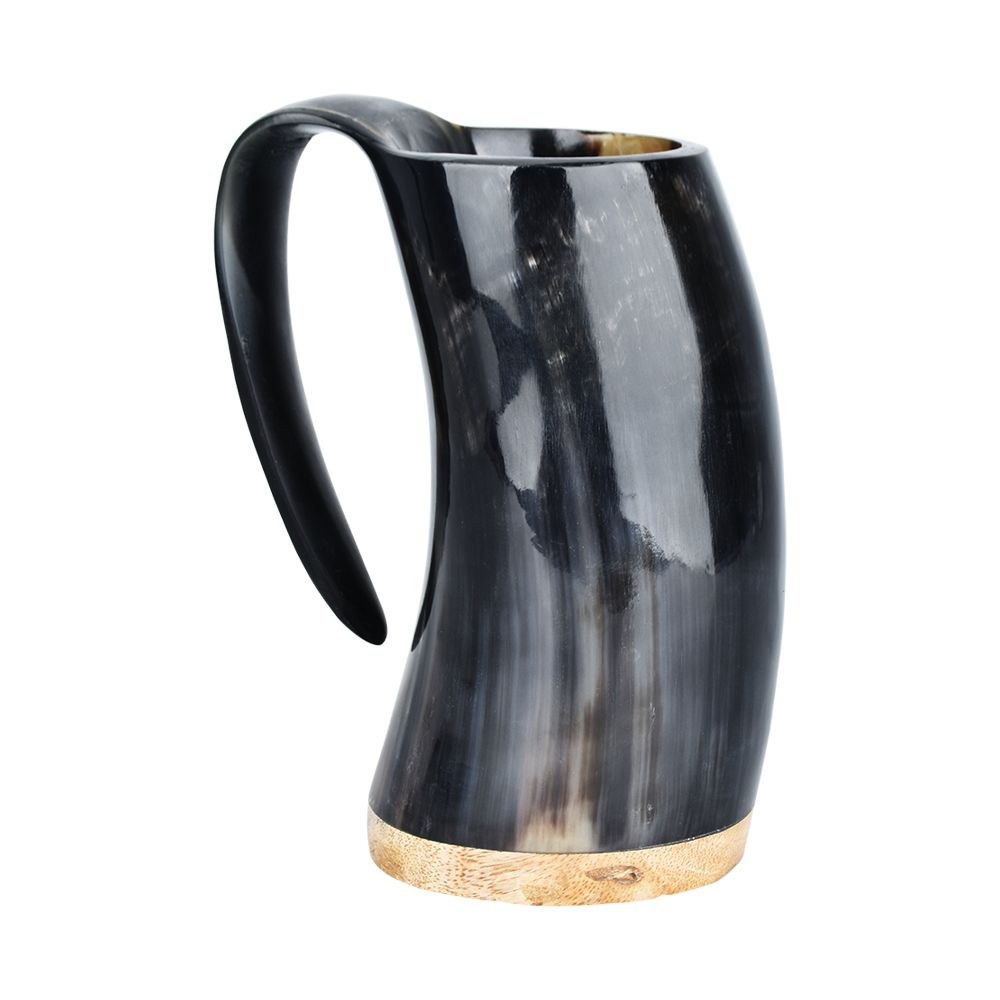 Genuine Horn Viking Drinking Mug - 16oz