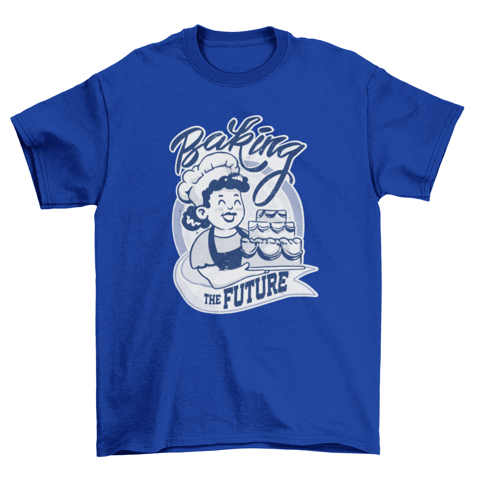 "Baking the Future" Retro Cartoon T-shirt