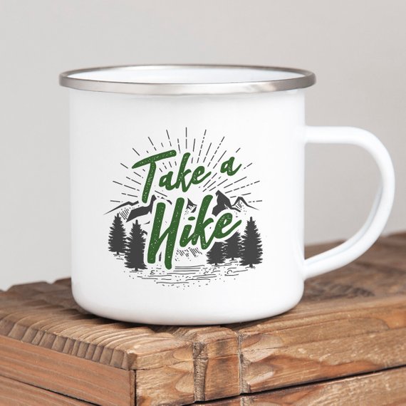 10oz Enamel Mug - Take a Hike